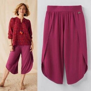 NWT Matilda Jane Blissfully Beachy Lace Detail Tulip Pants size L